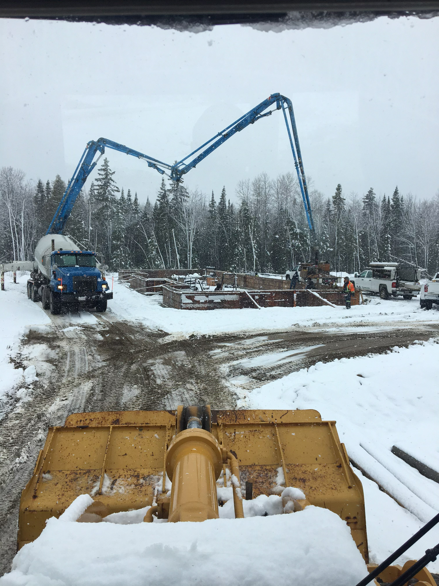 Winter excavation