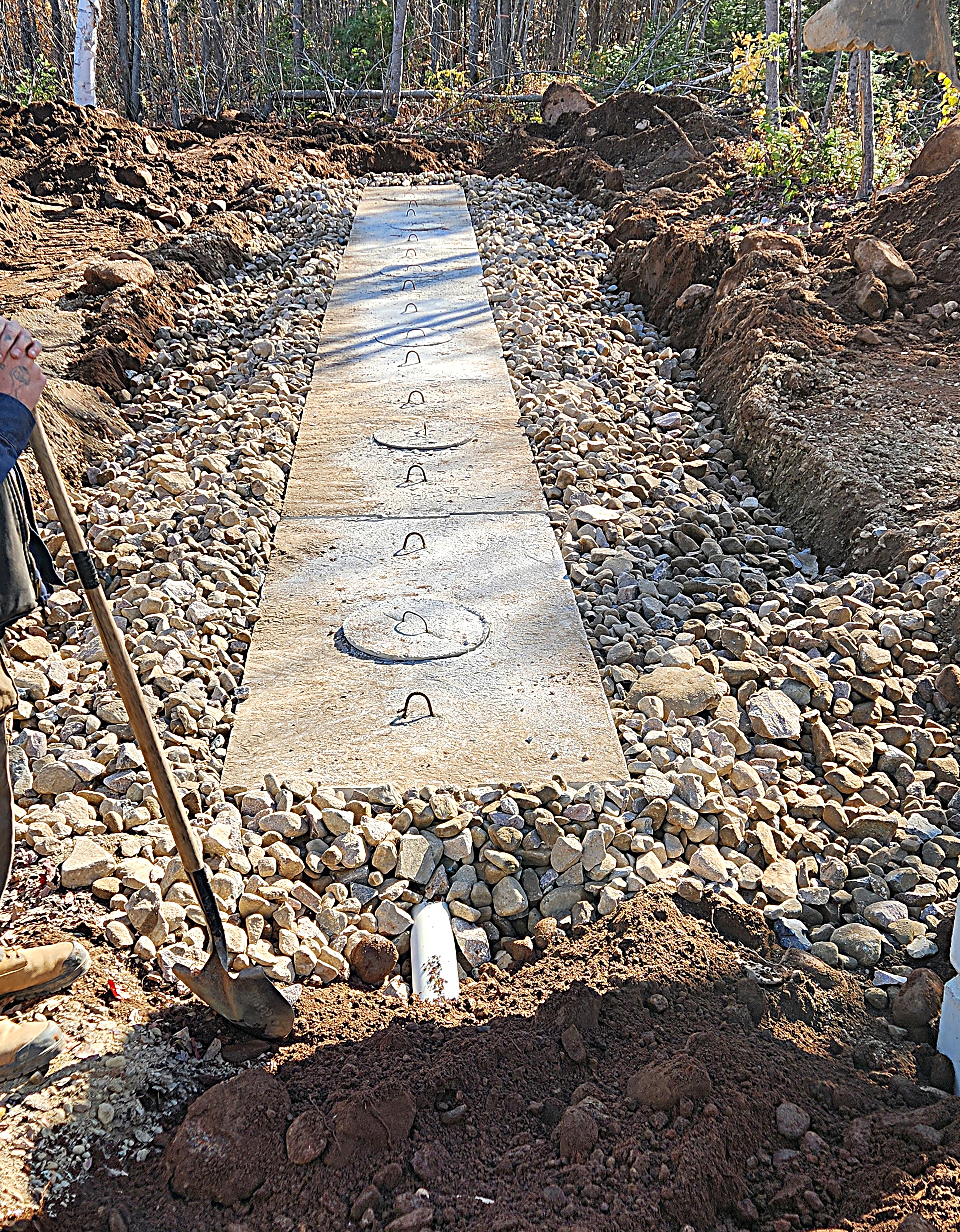 Sceptic excavation work